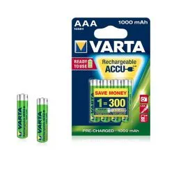 Pilas Recargables AAA Varta 1000mah