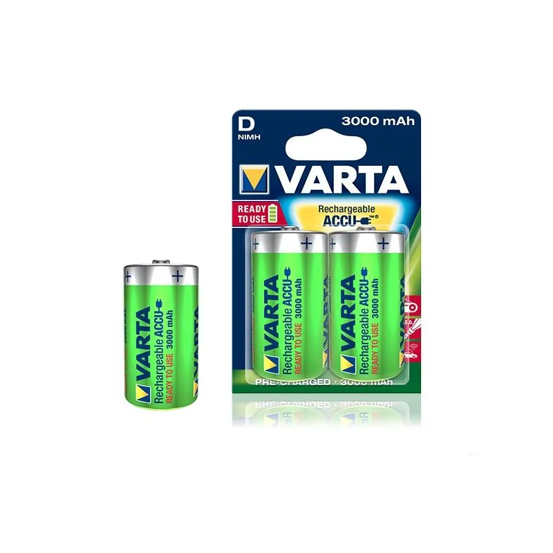 Pilas Recargable Varta D 3000 mAh