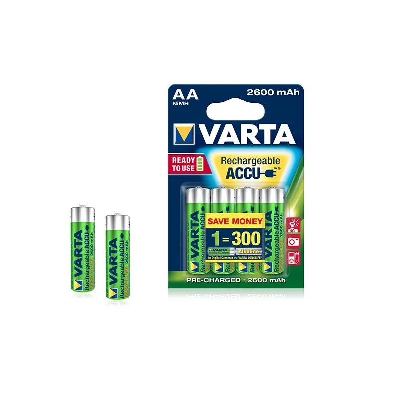 Pilas Recargables AA Varta 2600mah