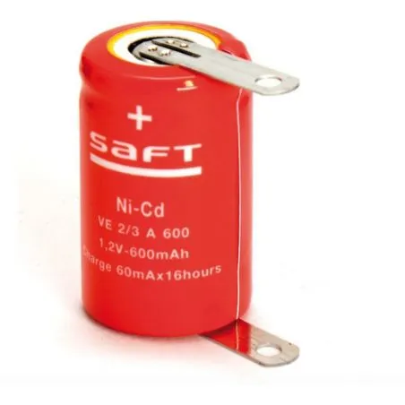 Saft 1.2V 600mah (1/2A 2/3A)