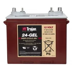 Batería de Plomo-Ácido GEL 12V 77Ah TROJAN 24-GEL Ciclo Profundo