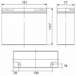 Batería LiFePO4 12V 22Ah con bluetooth