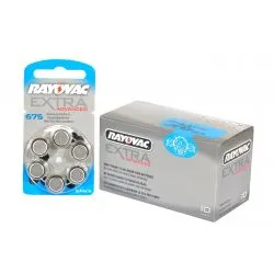 Pilas audifono Rayovac 675 (Pack 60 pilas)