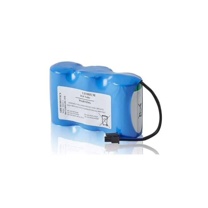 Batería Litio 3HAC16831-1 (Pilas LiSOCl2 + Conector) Reemplazo Robots ABB de 10.8V Y 17000mAh