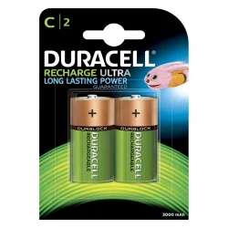 Pilas Recargables Duracell C 3000mah