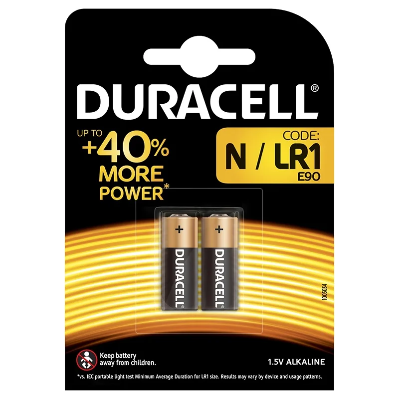 Pilas Alcalinas Duracell N LR1 E90 Plus Power (2 Unidades)