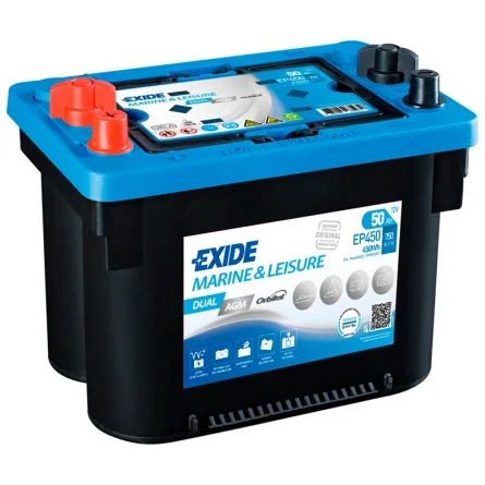 Batería Exide EP450 Dual AGM 50Ah