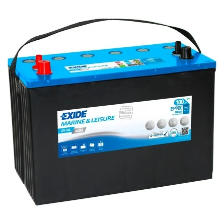 Batería Exide EP900 Dual AGM 100Ah