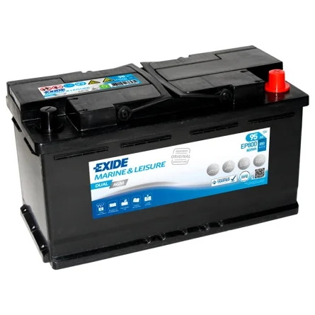 Batería Exide EP800 Dual AGM 95Ah