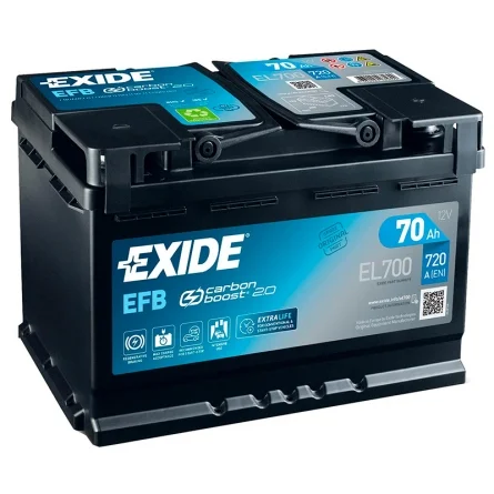 Batería Exide EL700 70Ah