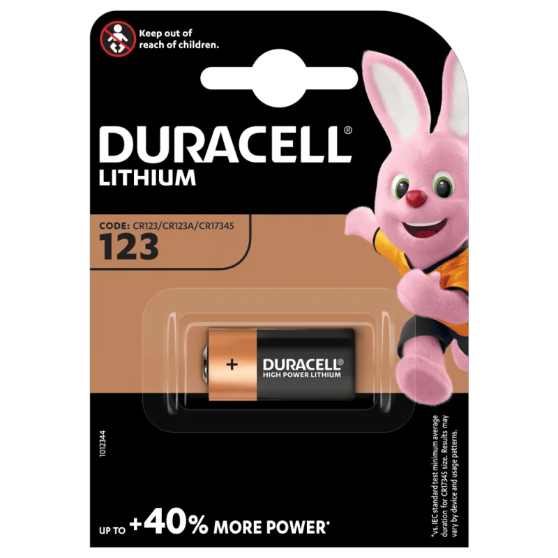 Pilas Litio Duracell CR123A Ultra Lithium (1 Unidad)