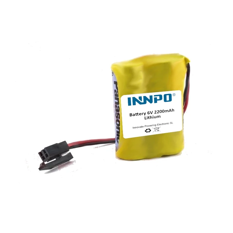 Batería Litio + Conector A98L-0031-0011-L PLC 6V 2200mAh