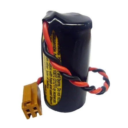 Pila Li-Ion + Conector para Batería GE Fanuc A02B-0177-K106 y Controlador Lógico Programable (PLC) 3V - 2000mAh