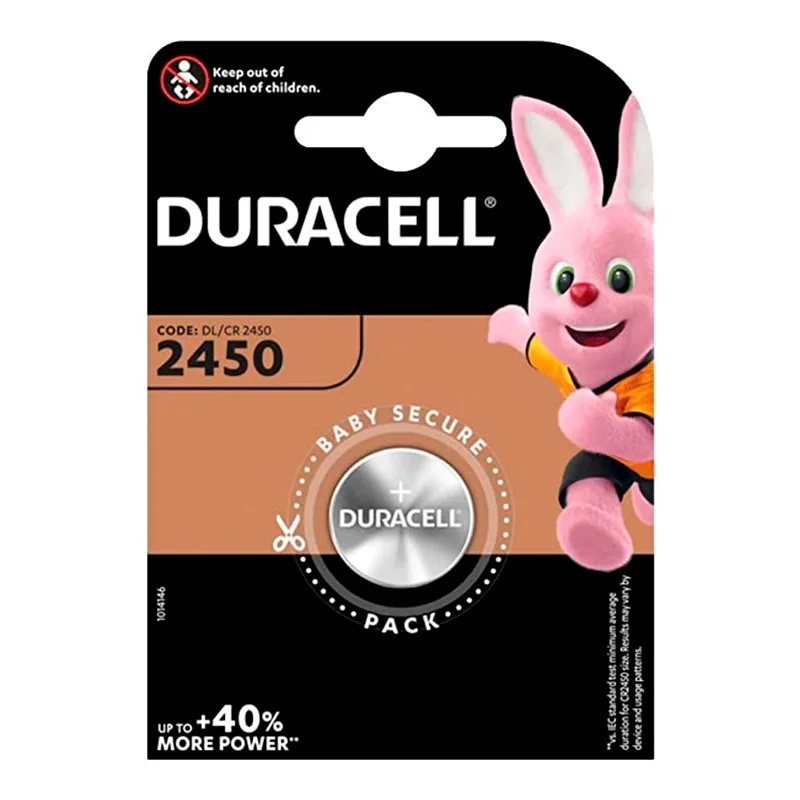 Pilas de Botón Litio Duracell 2450 (1 Unidad)