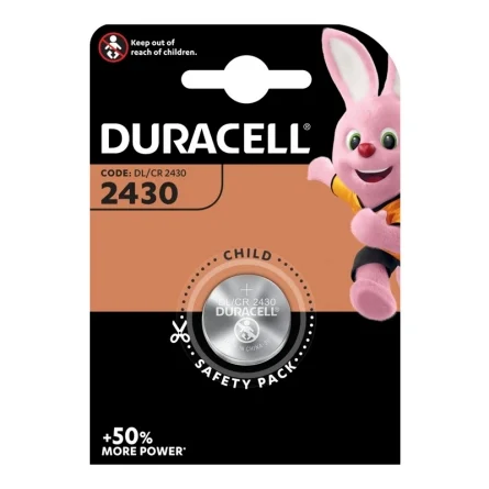 Pilas de Botón Litio Duracell 2430 (1 Unidad)