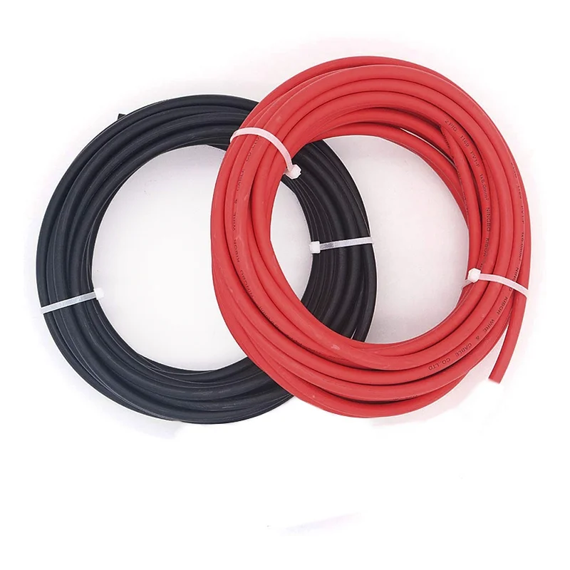 Cable solar 6mm Rojo y Negro 5 metros