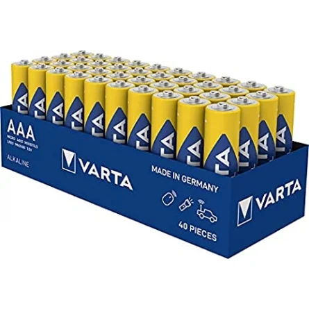 Pilas Varta Industrial Pro AAA LR3 (40 Unidades)