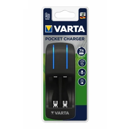 Cargador de bolsillo Varta de pilas recargables AA, AAA Ni-Mh