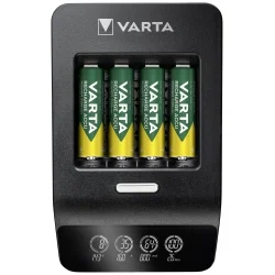 Cargador ultra rápido LCD Varta de pilas recargables AA, AAA Ni-Mh con 4 Pilas AA 2100mah