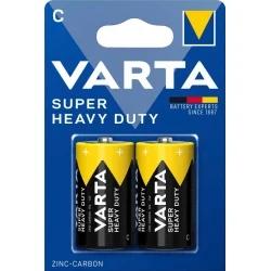 Pilas Zinc-Carbono Varta C Super Heavy Duty (2 Unidades)