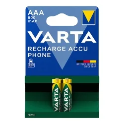 Pilas Recargables Varta AAA 800mah blíster de 2 unidades