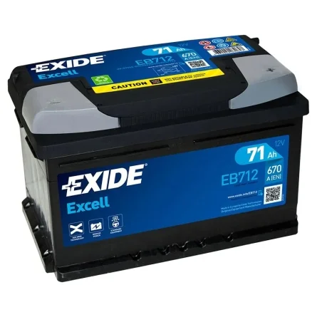 Batería Exide Excell EB712