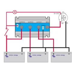 Separador de Batería Victron Argodiode 80-2AC para 2 Baterías de 80A