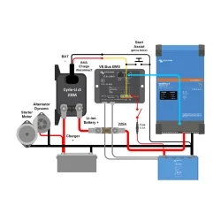 Combinador de Baterías Victron Cyrix-Li-ct 12/24V 230A Intelligent Combiner