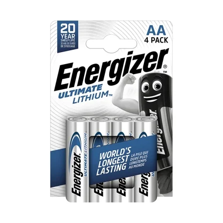 Pilas Litio Energizer Ultimate Lithium AA (4 Unidades)