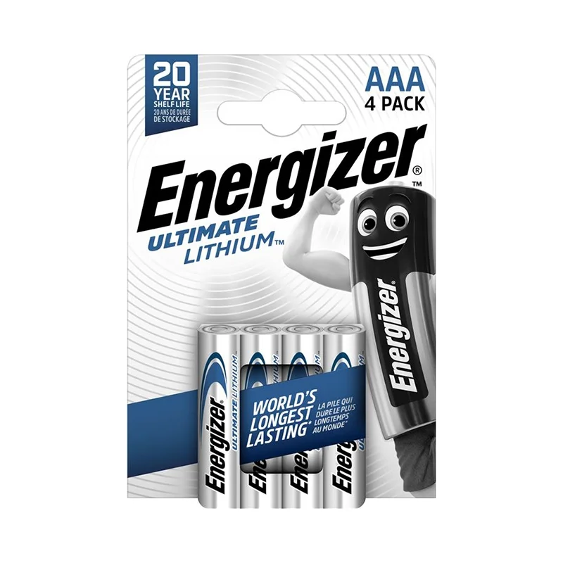 Pilas Litio Energizer Ultimate Lithium AAA (4 Unidades)