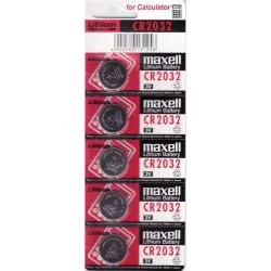 Pilas Maxell Litio CR2032 2032 (5 Unidades)