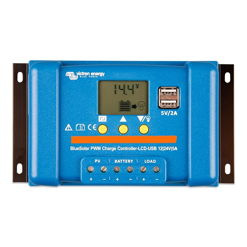 Regulador de Carga Victron BlueSolar PWM-LCD & USB 12/24V 5A