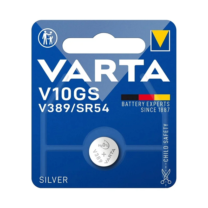 Pilas de Botón Óxido de Plata Varta V10GS V389 SR54 (1 unidad)