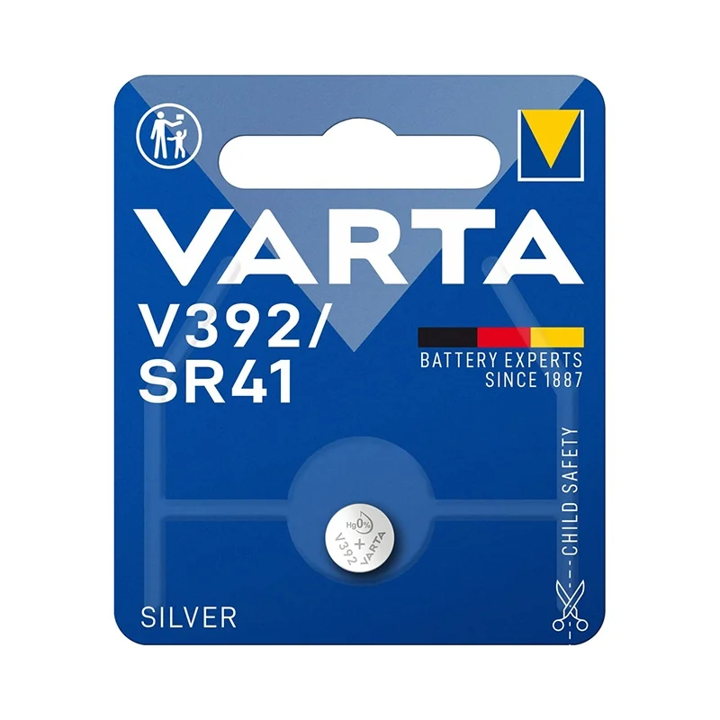 Pilas de Botón Óxido de Plata Varta V392 SR41 (1 Unidad)