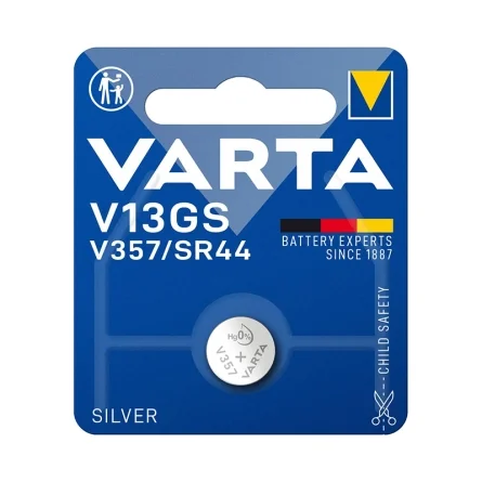 Pilas de Botón Óxido de Plata Varta V13GS V357 SR44 (1 unidad)