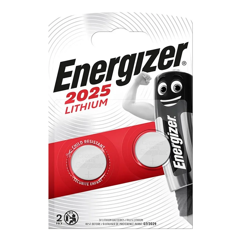 Pilas de Botón Litio Energizer 2025 Lithium (2 Unidades)