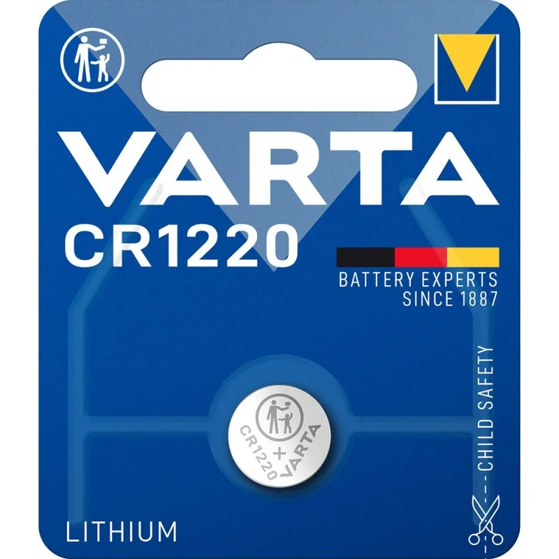 Pilas de Botón Litio Varta CR1220 (1 Unidad)