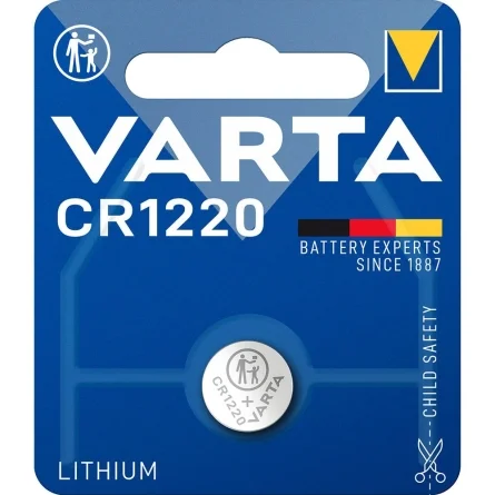 Pilas de Botón Litio Varta CR1220 (1 Unidad)