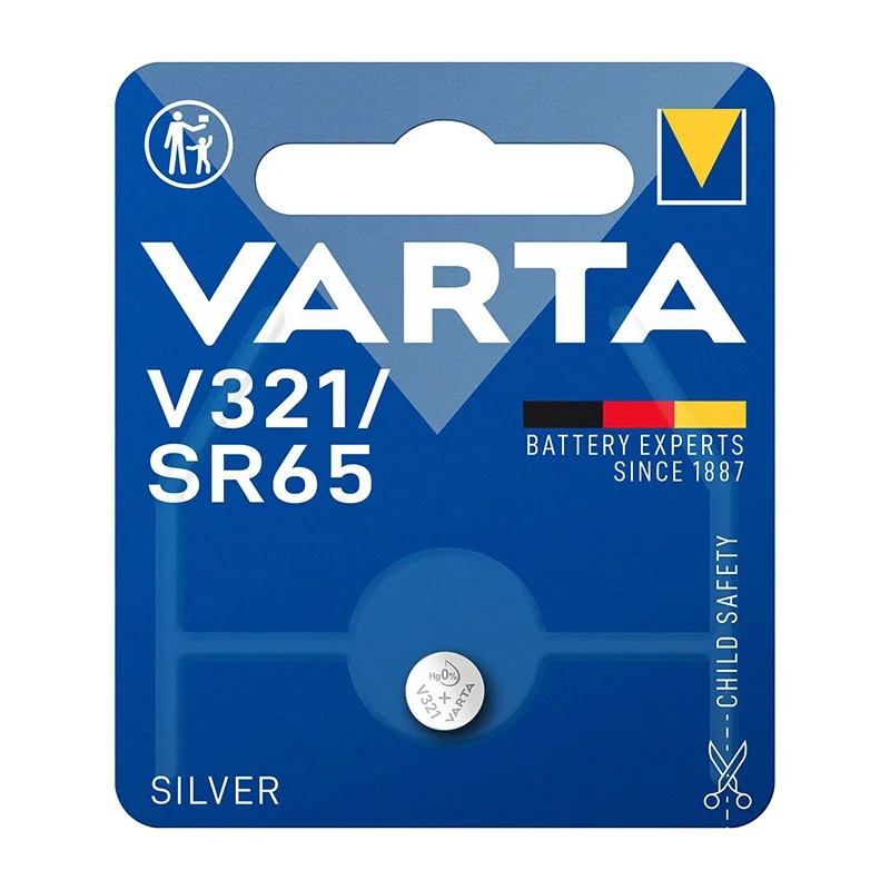 Pilas de Botón Óxido de Plata Varta V321 SR65 (1 Unidad)