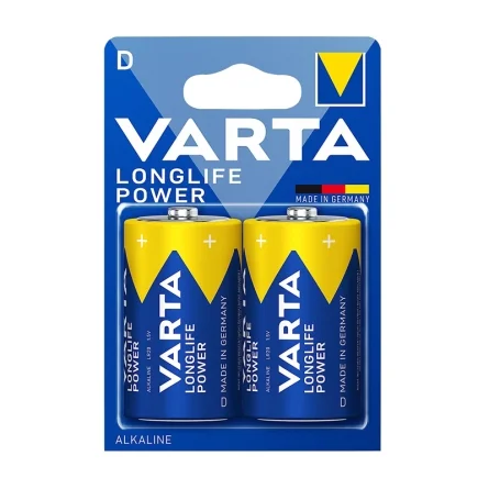 Pilas Alcalinas Varta D Longlife Power (2 Unidades)