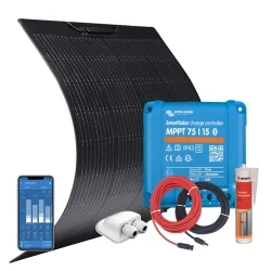 Kit Energía Solar Flexible 12V 180W con Regulador Victron MPPT