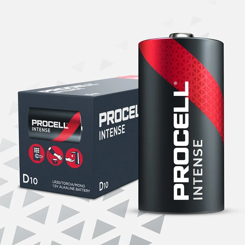 Pilas Alcalinas Procell D Intense (10 Unidades)