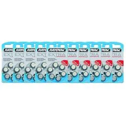 Pilas audifono Rayovac 675 (Pack 60 pilas)