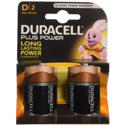 Pilas Alcalinas Duracell D LR20 MN1300 Plus Power (2 Unidades)